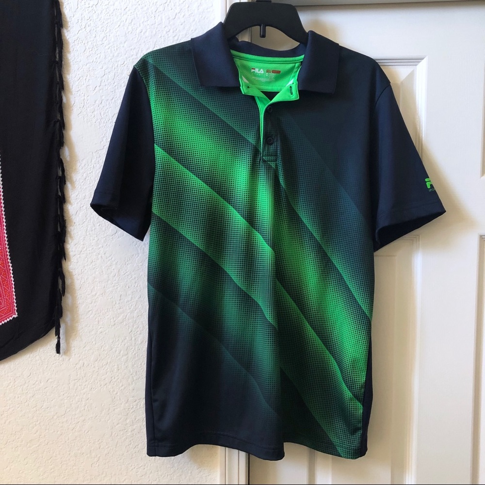 FILA Golf Green Polo Shirt